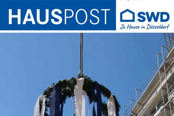 Ein Foto, das das Richtfest eines neuen Gebäudes zeigt, kennzeichnet einen wichtigen Meilenstein im Bauwesen.