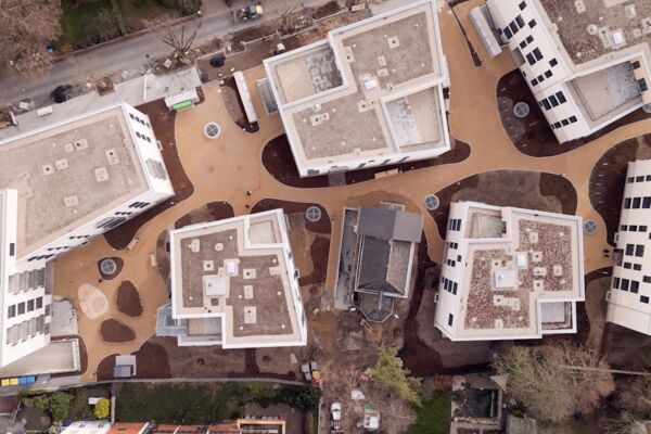 Neues Wohnquartier der SWD an der Hospitalstraße bereit für Erstbezug.